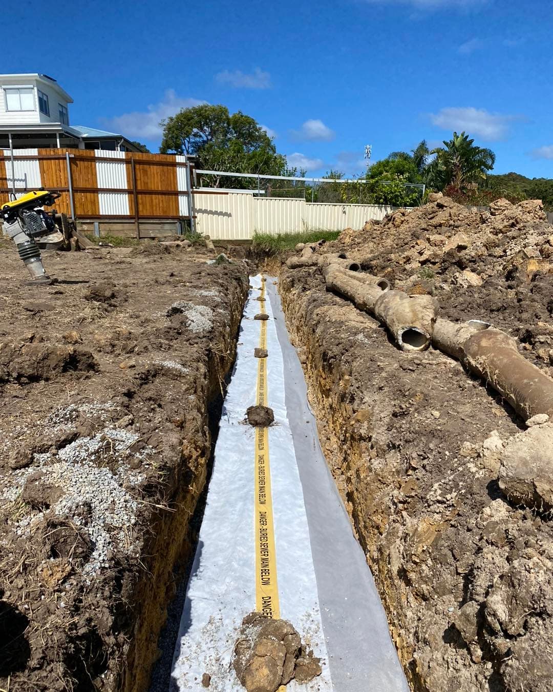 Sewer main replacement by Platinum Plumbing Industries